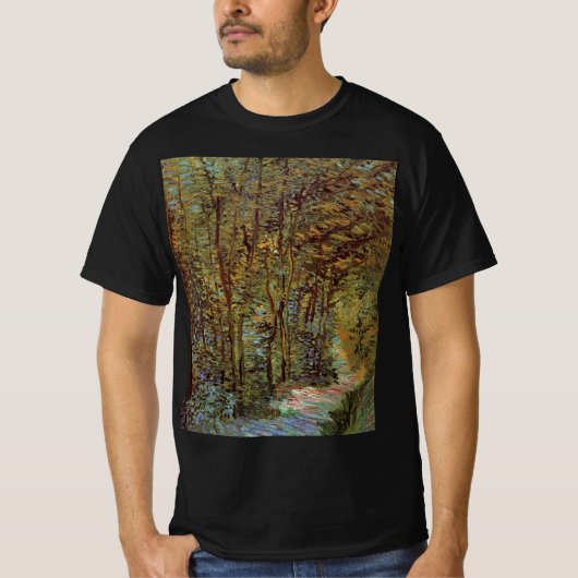 Pfad im Wald von Vincent van Gogh T-Shirt (Vorderseite)