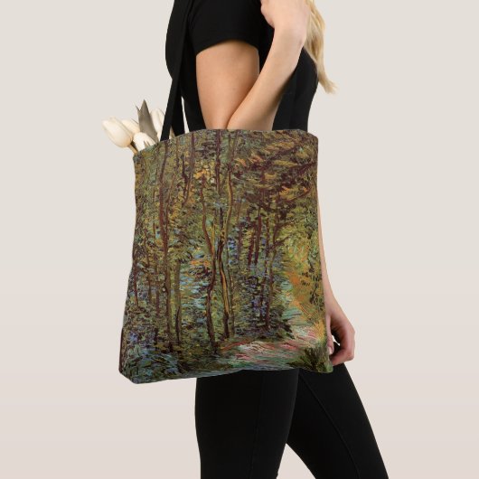 Pfad im Wald von Vincent van Gogh Tasche (Von Nahem)