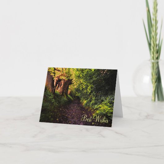 Pfad in der Karte der besten Wünsche der Wälder (Vorderseite)