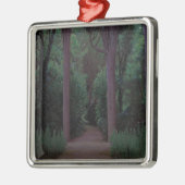 Pfad in einem Park (von Santiago Rusiñol) Ornament Aus Metall (Links)