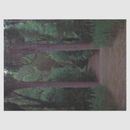 Pfad in einem Park (von Santiago Rusiñol) Seidenpapier