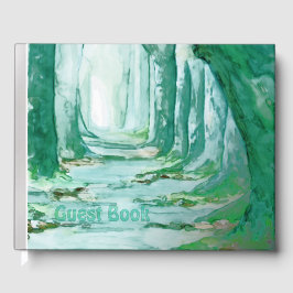 Pfad in einem Wald Gästebuch