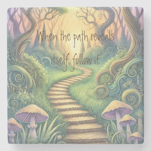 Pfad und Angebot Steinuntersetzer (Vorderseite)