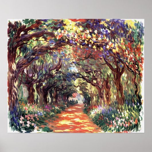 Pfad unter der Rose Trellises Giverny Poster (Vorne)