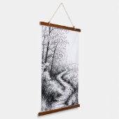 Pfad Wandteppich Mit Holzrahmen (Gewinkelt)