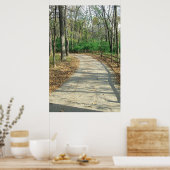 Pfad Weniger befahrener Fotodruck Poster (Küche)