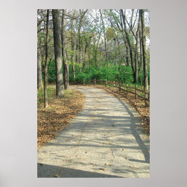 Pfad Weniger befahrener Fotodruck Poster