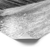 Pfad Weniger Reisende B&W Fotodruck (Ecke)