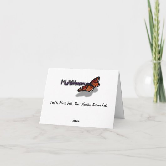 Pfad zu den Alberta Falls Karte (Rückseite)