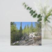 Pfad zu den Alberta Falls Postkarte (Stehend Vorderseite)