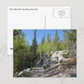 Pfad zu den Alberta Falls Postkarte (Vorne/Hinten)