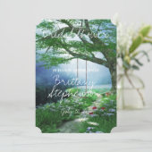 PFAD ZU FEIEREM WOODLAND STREAM-BRAUTPARTY EINLADUNG (Stehend Vorderseite)