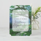 PFAD ZU FEIEREM WOODLAND STREAM-BRAUTPARTY EINLADUNG (Stehend Vorderseite)