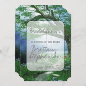 PFAD ZU FEIEREM WOODLAND STREAM-BRAUTPARTY EINLADUNG (Vorne/Hinten)