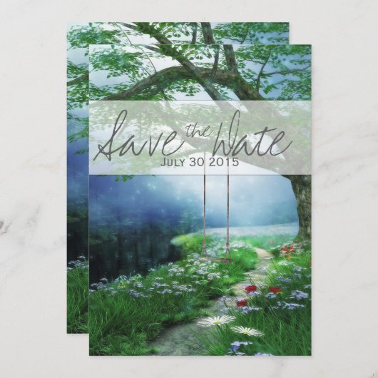 PFAD ZU FEIEREN WOODLAND STREAM SAVE THE DATE (Vorne/Hinten)