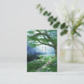 PFAD ZU FUSS HOLZ WISHEN GUTE GIFT-KARTENEINFÜGUNG BEGLEITKARTE (Stehend Vorderseite)