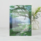 PFAD ZU WUNDERSCHÖNER WOLDFLÄCHE EINLADUNG (Stehend Vorderseite)