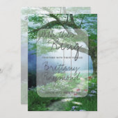 PFAD ZU WUNDERSCHÖNER WOLDFLÄCHE EINLADUNG (Vorne/Hinten)