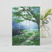 PFAD ZU WUNDERSCHÖNER WOLDFLÄCHE EINLADUNG (Stehend Vorderseite)