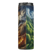 Pfad zum beleuchteten Kreuz Thermosbecher (Rückseite)