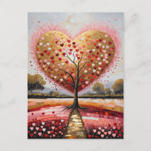 Pfad zum Herzen Feiertagspostkarte