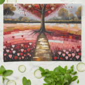 Pfad zum Herzen Geschirrtuch (Gefaltet)