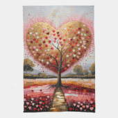 Pfad zum Herzen Geschirrtuch (Vertikal)