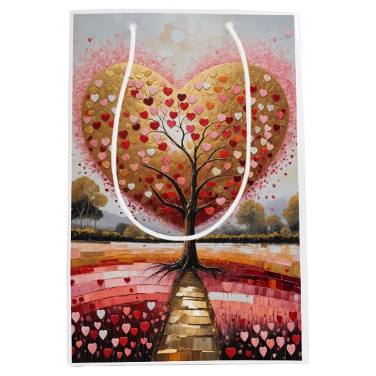 Pfad zum Herzen Mittlere Geschenktüte (Vorderseite)