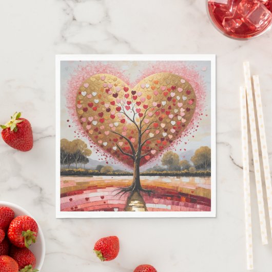 Pfad zum Herzen Serviette (Beispiel)