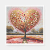 Pfad zum Herzen Serviette (Vorderseite)