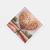 Pfad zum Herzen Serviette (Ecke)