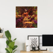 Pfad zum Monetgarten von Claude Monet Poster (Heimbüro)