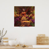 Pfad zum Monetgarten von Claude Monet Poster (Küche)