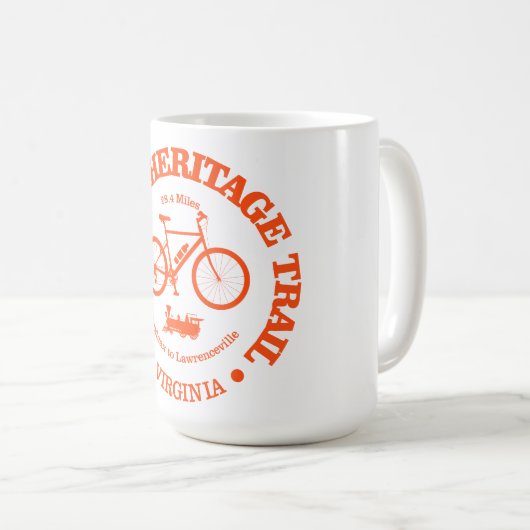Pfad zum Tabakerbe (Fahrrad) Kaffeetasse (VorderseiteRechts)