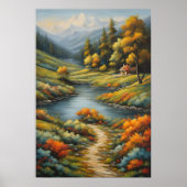 Pfad zur Ruhe: Berghütte Poster (Vorne)