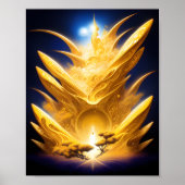 Pfad zwischen dem Baumposter Poster (Vorne)