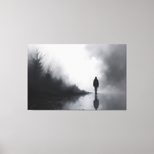 Pfad zwischen Schatten Leinwanddruck (Vorderseite)