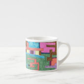 "Pfade" Abstrakte Kunst Espressotasse (Rechts)