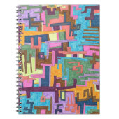 "Pfade" Abstrakte Kunst Notizblock (Vorderseite)
