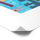 "Pfade" Abstrakte Kunst Poster (Ecke)