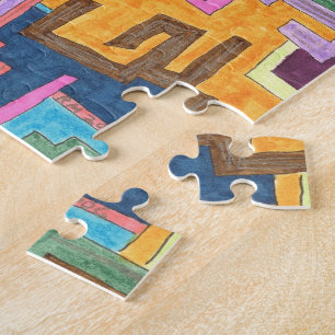 "Pfade" Abstrakte Kunst Puzzle