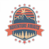 Pfade auf den Wegen - Erlebnisziele Aufkleber (Vorderseite)