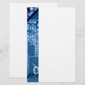 Pfade auf einer Computerplatte Briefpapier (Vorne/Hinten)