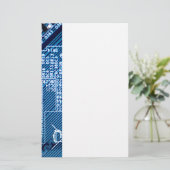 Pfade auf einer Computerplatte Briefpapier (Stehend Vorderseite)