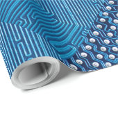 Pfade auf einer Computerplatte Geschenkpapier (Rolleneckpunkt)