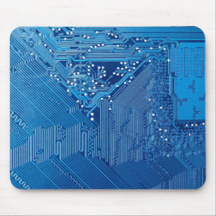 Pfade auf einer Computerplatte Mousepad