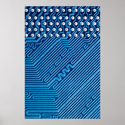 Pfade auf einer Computerplatte Poster (Vorne)