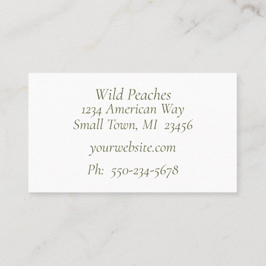 Pfade auf einer Zweigstellenkarte Visitenkarte (Rückseite)