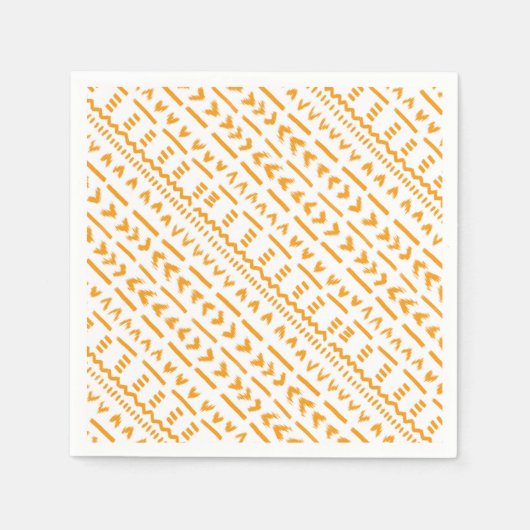 Pfade des afrikanischen Sonnenblumenmusters Serviette (Vorderseite)