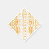 Pfade des afrikanischen Sonnenblumenmusters Serviette (Ecke)